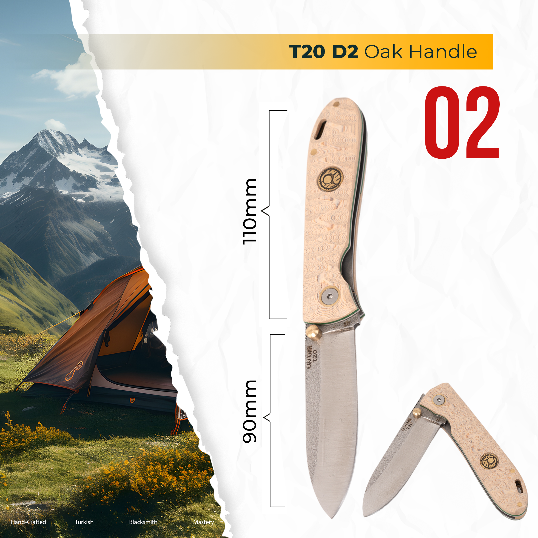 Kam Knife - T20 - 4116 Steel - N690 Steel - 4116 Steel - Set of 3 - Pocket Knives