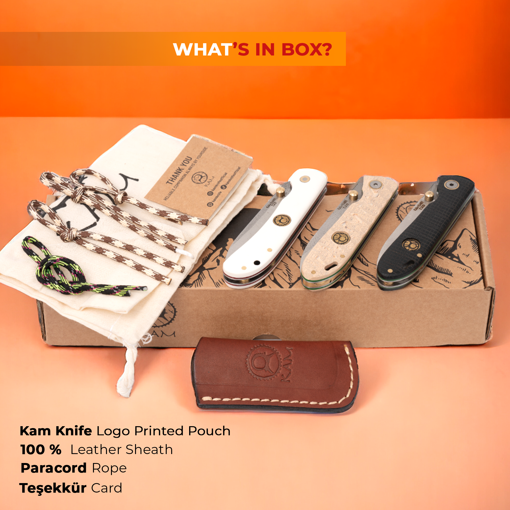 Kam Knife - T20 - 4116 Steel - N690 Steel - 4116 Steel - Set of 3 - Pocket Knives